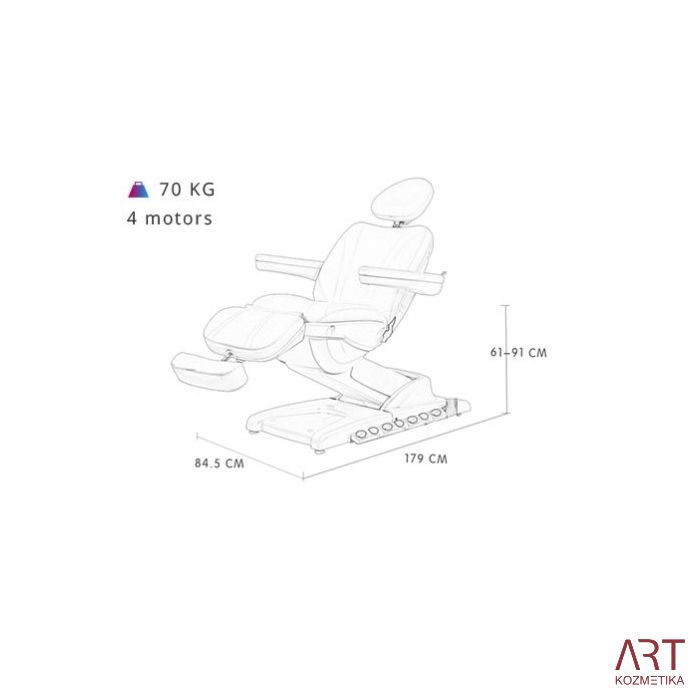 Električni pedikerski stol MIHA | 4 motorji |