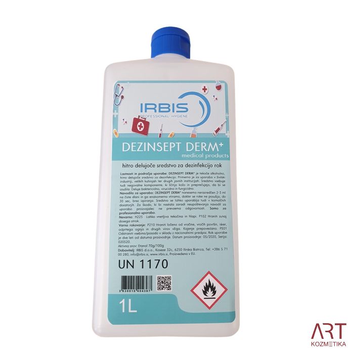 DEZINSEPT DERM+ 1000 ml  - alkoholno razkužilo za roke s pumpico