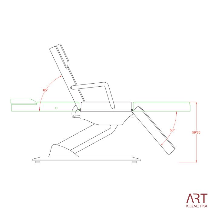 Kozmetična / masažna miza Fox-2214A | Ster |