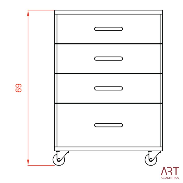 Kozmetični voziček Fox-1032 | Handy |