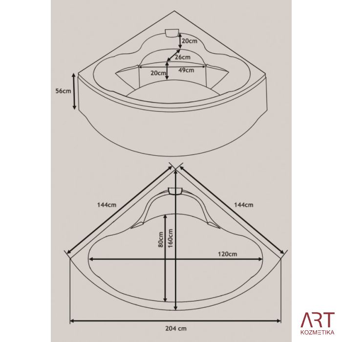 Masažna kad ART - Pompeii