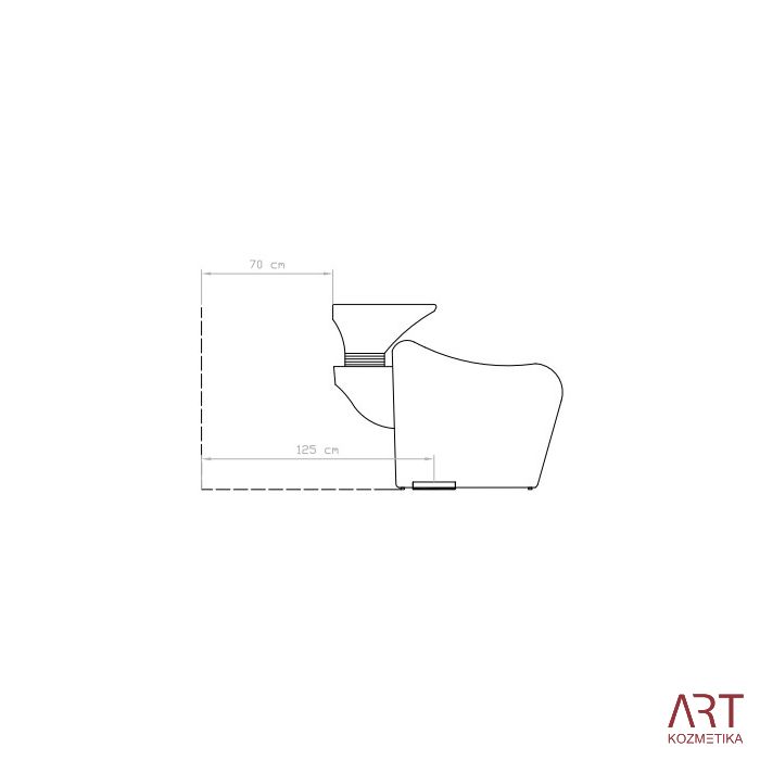 Električni frizerski umivalnik za lase METRI