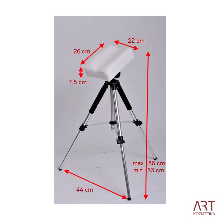 Naslon za nogo za pedikuro - zložljiv - BLACK