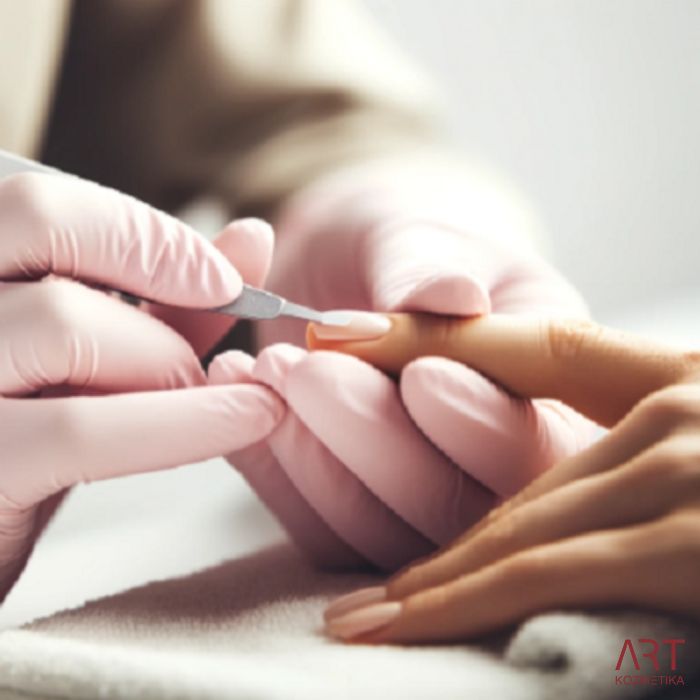 Nitrilne zaščitne rokavice roza brez pudra 100/1 - M