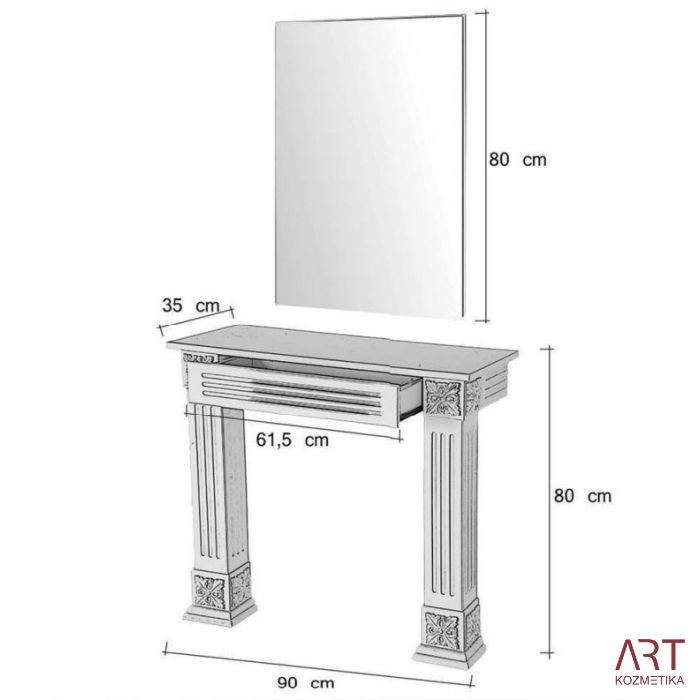 Ogledalo za frizerski salon ANGEL I