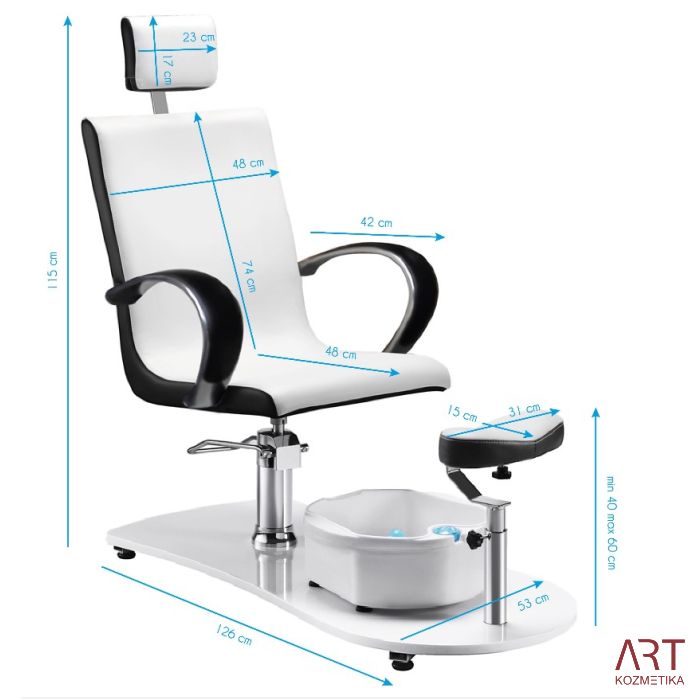 Pedikerski stol z banjico za pedikuro Lux AS308