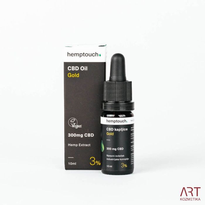 CBD kapljice Gold 300mg CBD | Hemptouch | 10ml (3%)