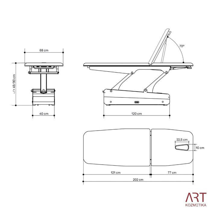 Masažna miza Swop 2L starter