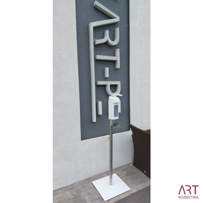 Talno stojalo za dezinfekcijo s komolčnim dozatorjem 1000 ml - Odprodaja