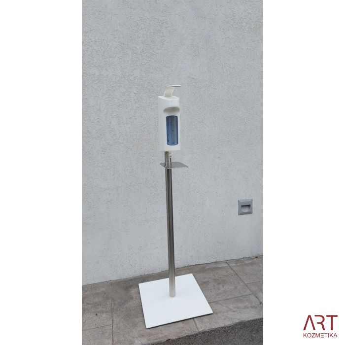 Talno stojalo za dezinfekcijo s komolčnim dozatorjem 1000 ml - Odprodaja