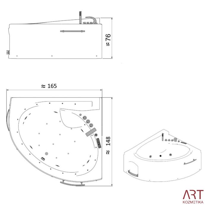 Masažna kad ART - Verena
