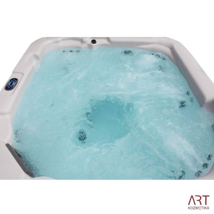 Zunanji SPA masažni bazen ART - King rjav