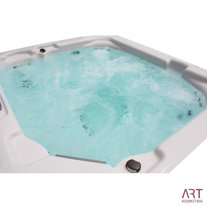 Zunanji SPA masažni bazen ART - King rjav