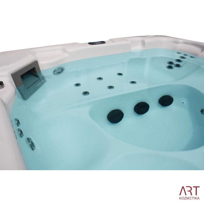 Zunanji SPA masažni bazen ART - King rjav