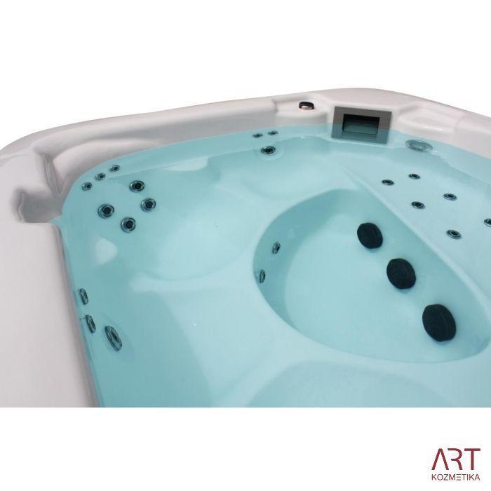 Zunanji SPA masažni bazen ART - King rjav