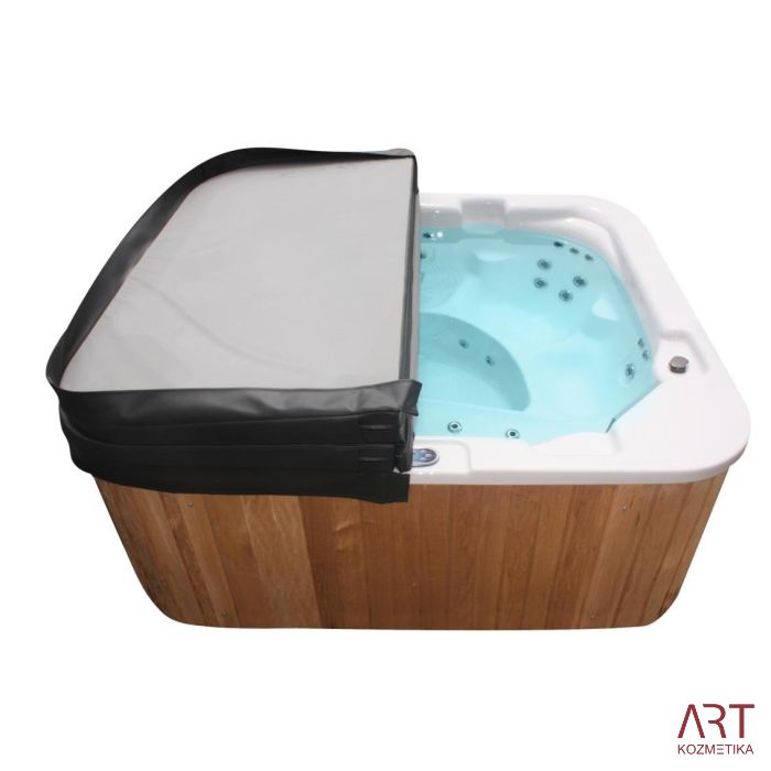 Zunanji SPA masažni bazen ART - King rjav