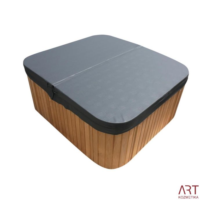 Zunanji SPA masažni bazen ART - King rjav