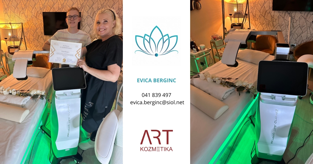 Masažno-pedikerski salon Berginc MSI navdušuje z našo novo kozmetično napravo  Zerono ART green