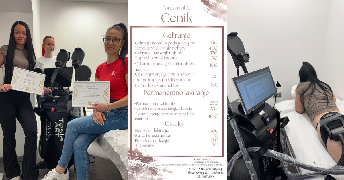 Janja Janeš s.p. se lahko pohvali z našo novo profesionalno kozmetično napravo TeslaART Clinic