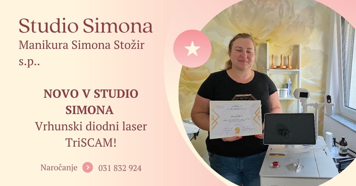 Novo v studio Simona – vrhunski diodni laser TrisCAM!
