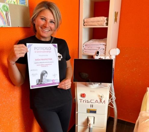 Diodni laser TrisCAM II od sedaj tudi v kozmetičnem salonu Saška