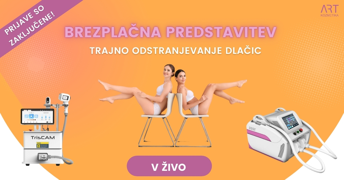 Brezplačna predstavitev v živo: Trajno odstranjevanje dlak z diodnim laserjem TrisCAM in eLite Ana SHR IPL+RF