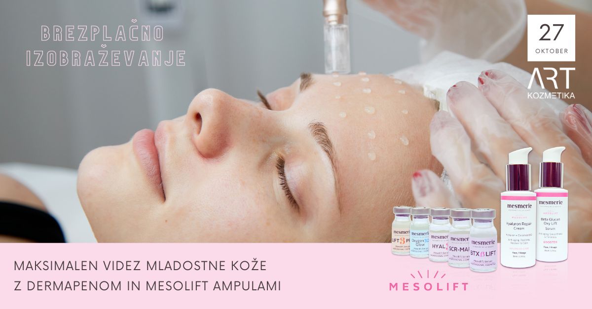 Brezplačno izobraževanje: V vašem salonu dosezite maksimalen videz mladostne kože z dermapenom in Mesolift ampulami