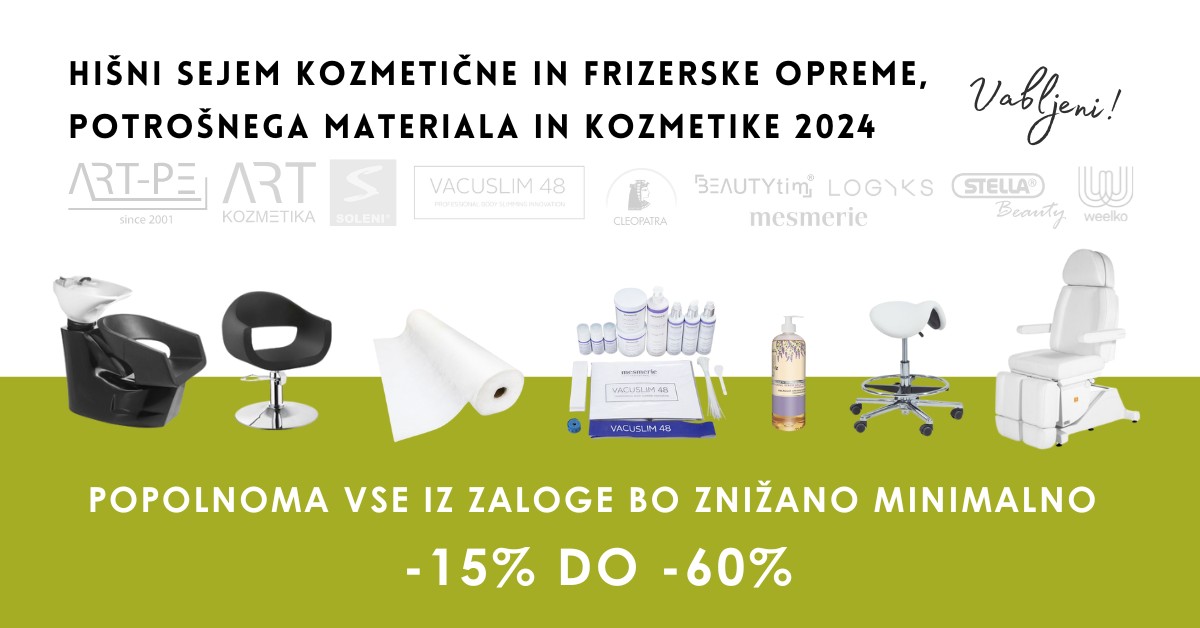 Hišni sejem kozmetične in frizerske opreme, potrošnega materiala in kozmetike 2024