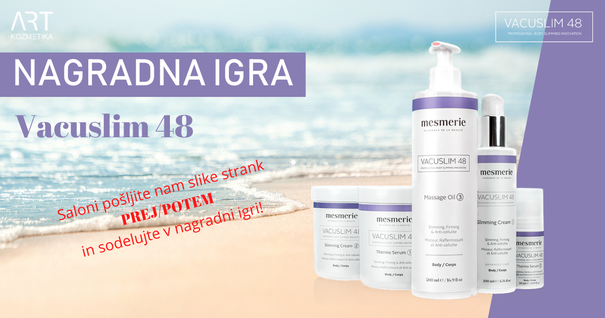 Nagradna igra VACUSLIM 48 - prej/potem