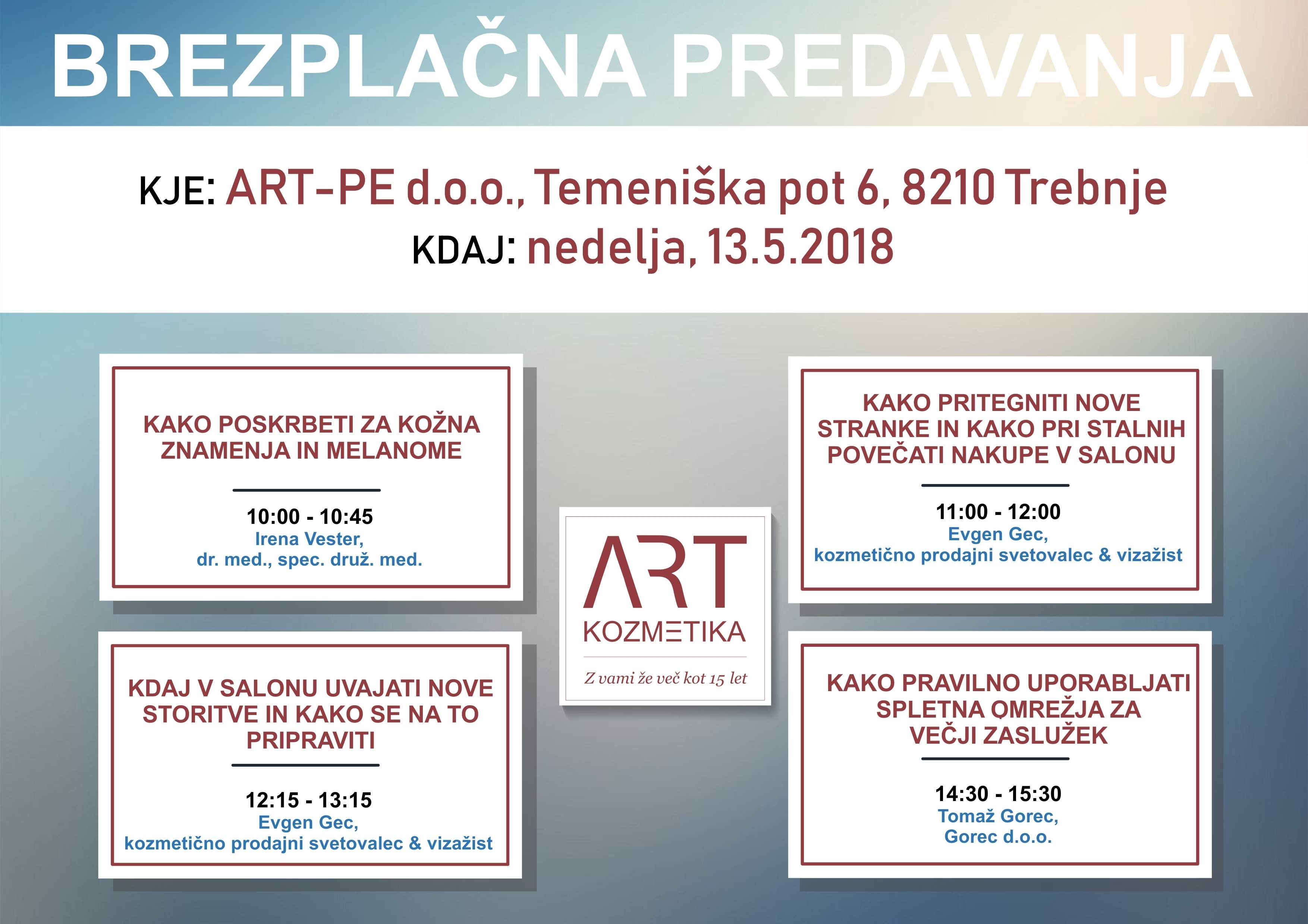 Naučite se nekaj novega Brezplačna predavanja