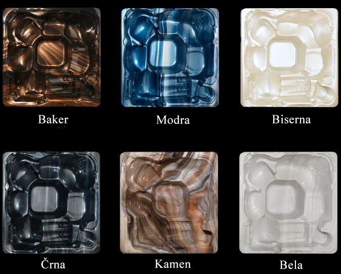 Zunanja SPA masažna kad - Dunaj barve Zunanja SPA masažna kad - Dunaj barve