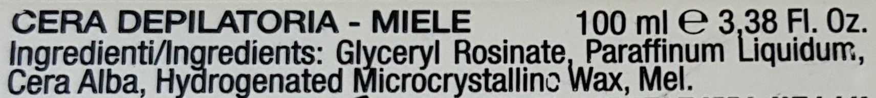 cera depilatoria Miele INCI cera depilatoria Miele INCI