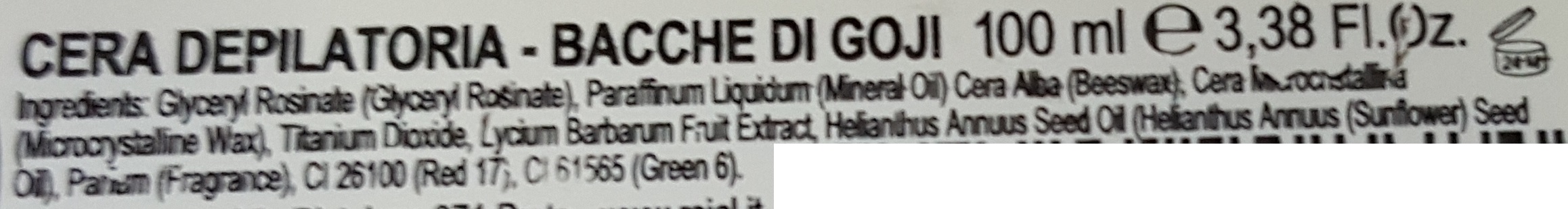 cera depilatoria bacche di goji cera depilatoria bacche di goji