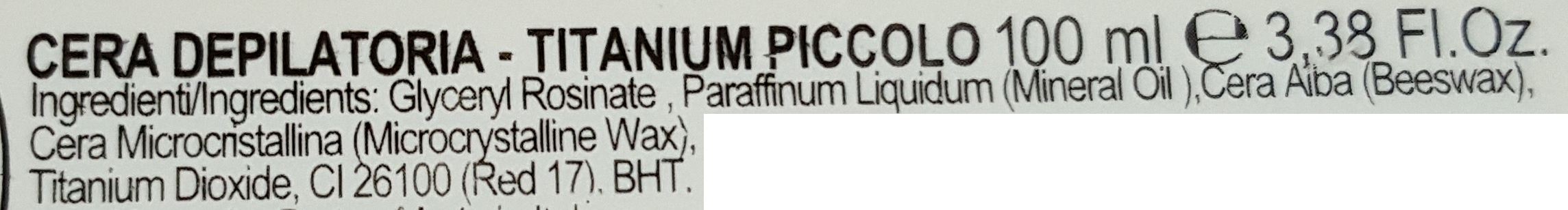 cera depilatoria titanium  cera depilatoria titanium